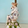 Antique Victorian/Edwardian Porcelain Figural Lamp Cordless Rechargeable 60cm Tall Image 5