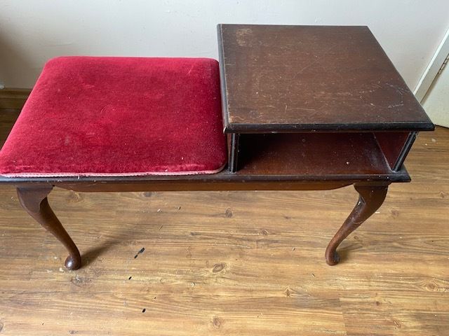 Antique phone table