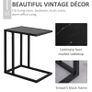 Steel Frame C-Shaped Side Table Black (FREE POSTAGE) Image 2