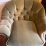 Green velvet chesterfield suite Image 10