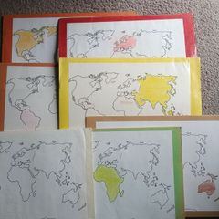 Montessori Continent Folders