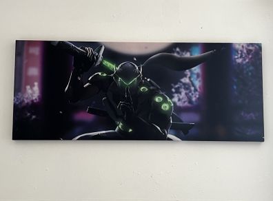 43" Overwatch Genji Wall Art Canvas (Collection Only)