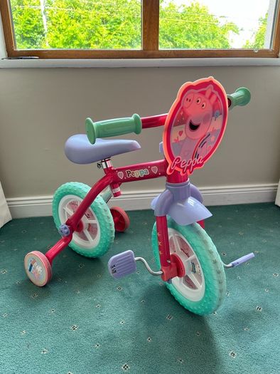 Peppa Pig My First 2 In 1 10" Training Bike Girl Bike