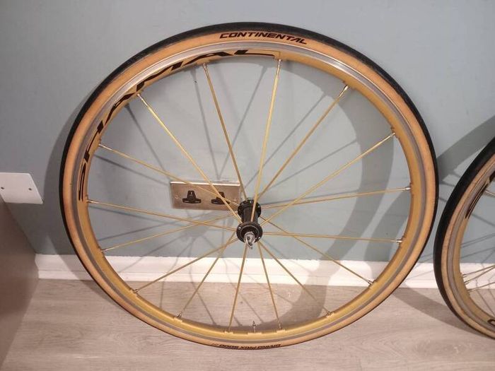 Gold Campagnolo Shamal Wheelset (Super Rare)
