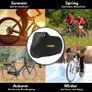 Bike Cover for 2 Bikes - 190T Nylon Push Bike Covers for Outside Storage, Heavy Duty, Waterproof, Dust Resistant, Anti Rain, UV Coated, Lock Holes Storage Bag for Mountain Image 2