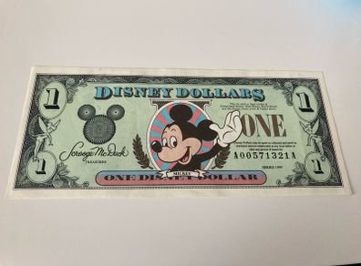 Disney one Dollar Banknotes 1999