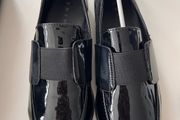 Black patent brogues
