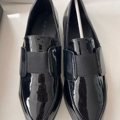 Black patent brogues