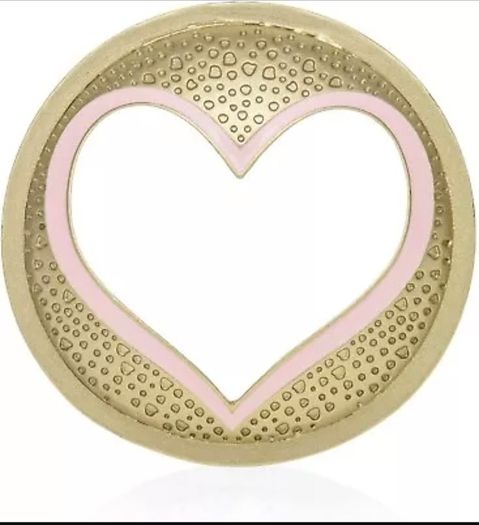 Yankee Candle Pastel Pink Heart Shaped Gold Lid
