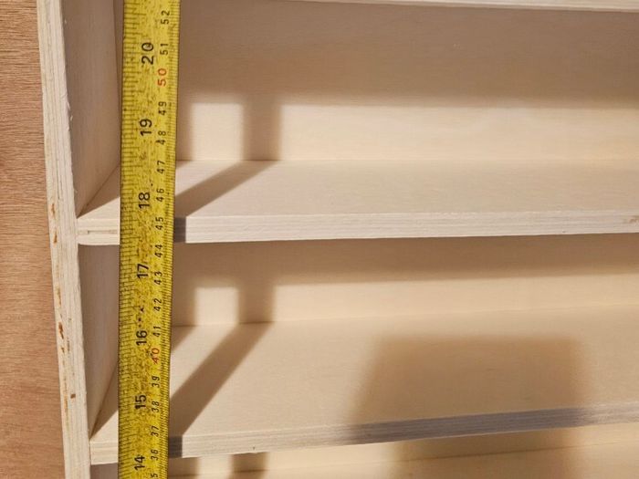 Plywood Display Cabinet H Approximately 540mm L 595mm D 85mm Shelf Depth 75mm Between Shelfs Brand New Collection In Coolmine