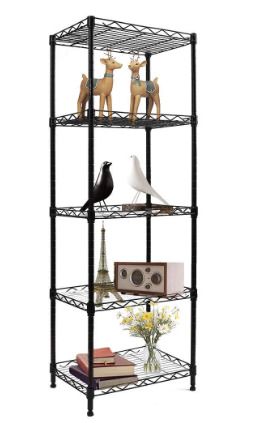 BRAND NEW 5 Tier Steel Wire Storage Rack Kitchen Microwave Shelf Multifunctional Stand