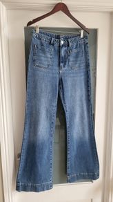M&S Flared Jeans Sz 12 L - Rrp 80