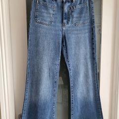 M&S Flared Jeans Sz 12 L - Rrp 80