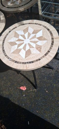 Marble Top Garden Bistro Table