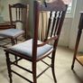 Elegant Edwardian Occasional chairs (pair). Image 4
