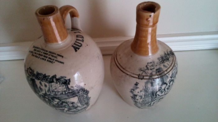 Auld Lang Syne Whisky Jugs. (Read Advert).