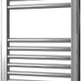 Straight Heated Towel Rail 400mm Wide x 600mm high Flat Central Heating Towel Radiator Image 3