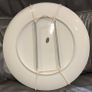 Vintage Japanese Blue & White Peacock Porcelain Plate with Gold Trim Image 2
