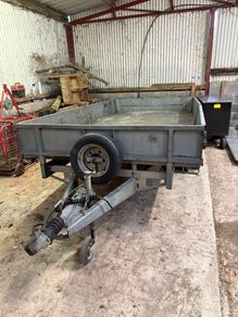Ivor Williams 3.5 Tonne Flat Bed Drop Side Plant Trailer