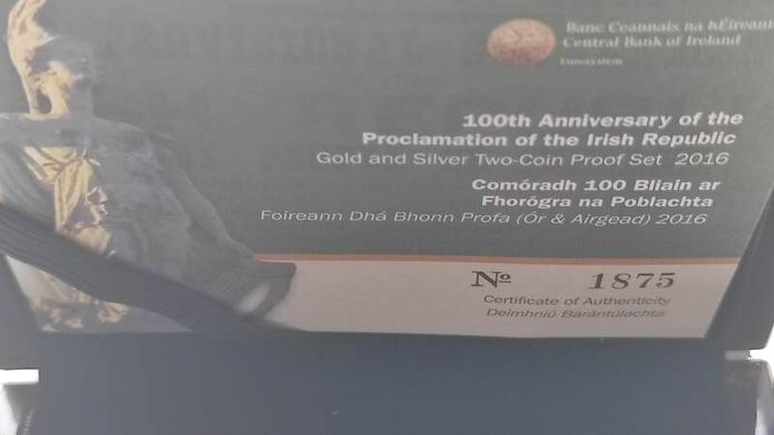 Gold coin silver Duble set 100th Anniversary