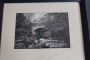 framed connemara bridge 92 giles norman signed and stamped.