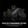 RGB Optical FPS/MOBA Gaming Mouse (18000 DPI Optical Sensor, 7 Programmable Buttons, RGB Multi-Colour Backlighting, Xbox One Compatible) - Black Image 8