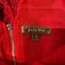Red Jolie Moi Scalloped V-Neck Lace Dress Image 2