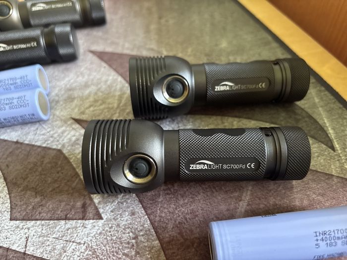 Two Zebralight Flashlights SC700Fd