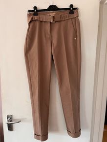 Cuffed straight trousers