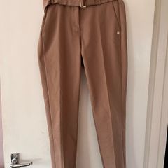 Cuffed straight trousers