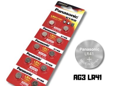 10x Panasonic LR41 AG3 SR41SW LR736 384 SR41 Batteries