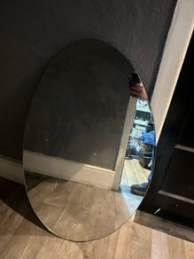 round large oval mirror