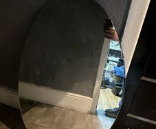 round large oval mirror
