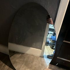round large oval mirror