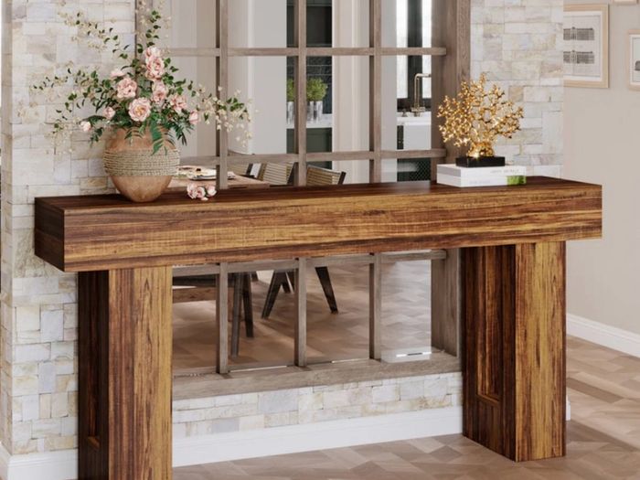 Rustic Brown Console Table  160cm