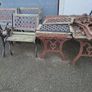 Cast iron table and chairs Image 4