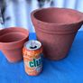 2 terracotta flower pots Image 2