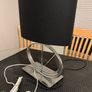 Elegant Black & Silver Table Lamp Image 4