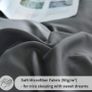 Bedding Set with Fitted Sheet - Double Duvet Cover with Pillowcases and 40cm Deep Pocket Bed Sheet Dark Grey 4 Pieces Bedding Set MULTIPLE SIZES AVAILABLE (FREE POSTAGE) Image 3