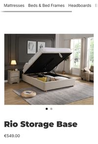 Rio 5ft King Storage Bed Base