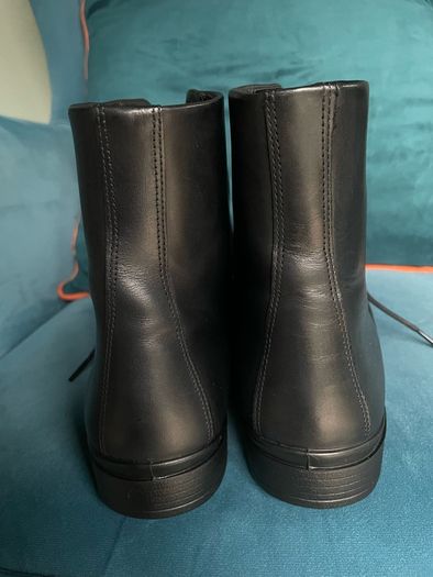 ECCO Dress Classic 15 lace-up ankle boot in black full-grain leather, size eu 42, uk 8-8.5