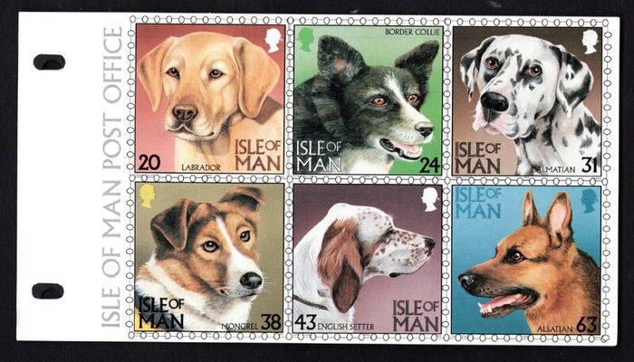 1996 Isle of Man Dogs Commemorative Stamps Presentation Pack