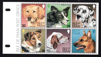 1996 Isle of Man Dogs Commemorative Stamps Presentation Pack