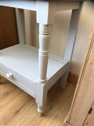 Painted pine lamp table / bed side table.
