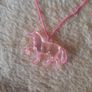 girls pink horse necklace Image 2