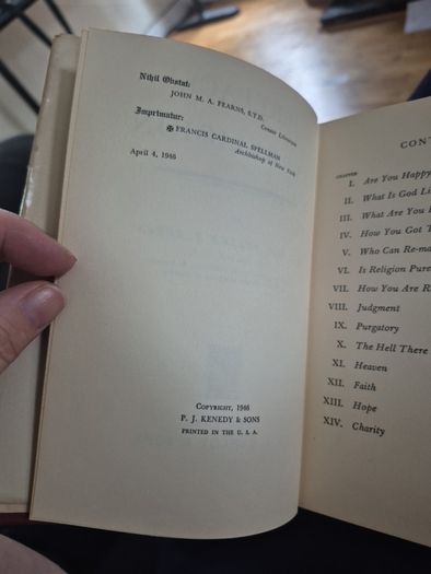 first edition with dust jacket 1946 preface to Religion by Fulton J Sheen