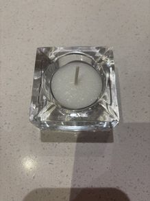 Louise Kennedy for Tipperary Crystal Signed Tea light holder