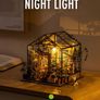 Greenhouse, DIY Miniature House Kits, Cathy's Flower House Advanced Level, 7.5 Hours, Wooden Dollhouse, Glue Free, Stress Relief Handmade Craft Kits, Birthday Gift for Women Image 6