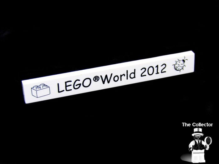 Lego World Fair Promotion Tile from Denmark 2012 A Rare Promotion Tile From Private Collection Collected At The Lego World Fair in Bella Center Copenhagen Denmark February 2012 RARE AND HARD TO FIND
