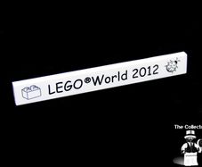 Lego World Fair Promotion Tile from Denmark 2012 A Rare Promotion Tile From Private Collection Collected At The Lego World Fair in Bella Center Copenhagen Denmark February 2012 RARE AND HARD TO FIND